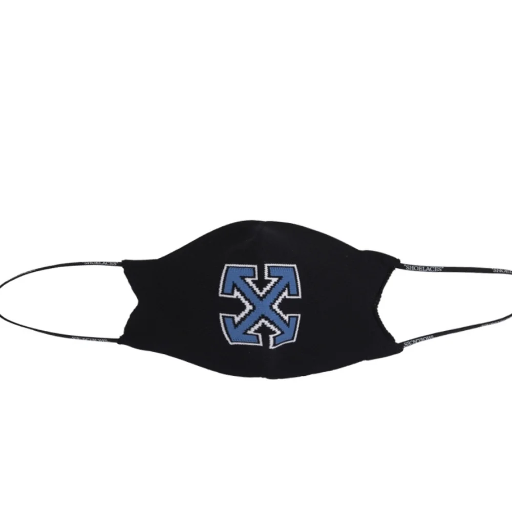 NWT Off-White Arrows motif face mask Black Blue L/XL